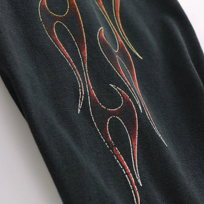 Vintage HARLEY DAVIDSON Detroit Double Sided Y2K Long Sleeve Tee USA Made (M-L)