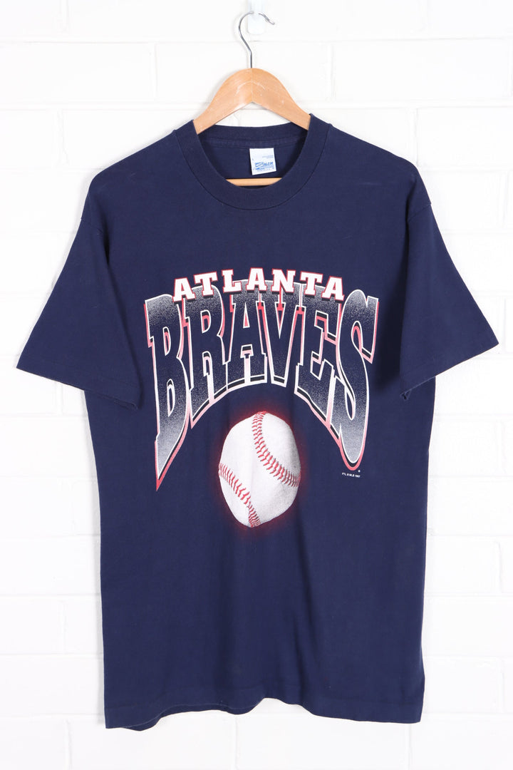MLB 1997 Atlanta Braves Front Back Single Stitch T-Shirt USA Made (L) - Vintage Sole Melbourne