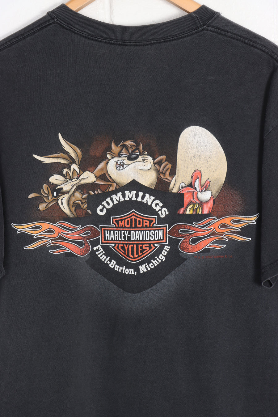 HARLEY DAVIDSON Looney Tunes 'Wild as the Wind'  USA Made Tee (L)