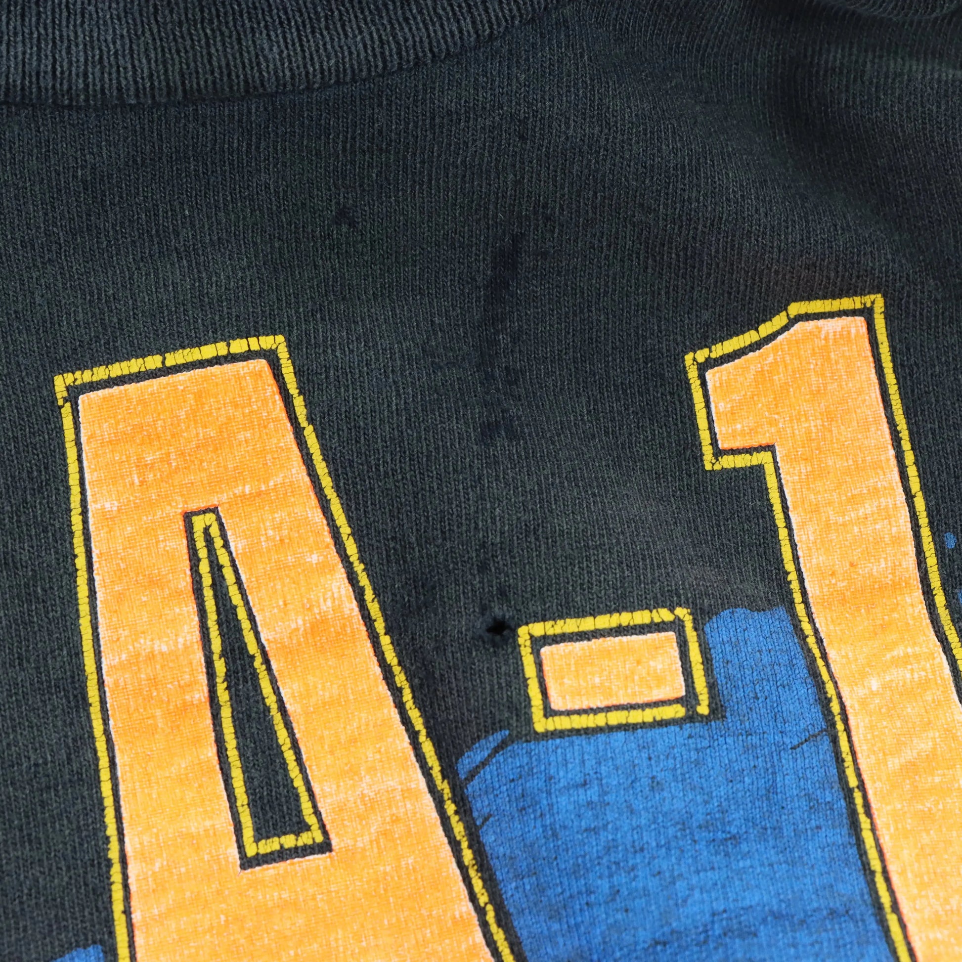 Vintage 1991 Black & Neon F/A-18 Hornet Fighter Jet Single Stitch Tee USA Made (L-XL) Vintage Sole Melbourne