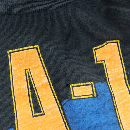 Vintage 1991 Black & Neon F/A-18 Hornet Fighter Jet Single Stitch Tee USA Made (L-XL) Vintage Sole Melbourne