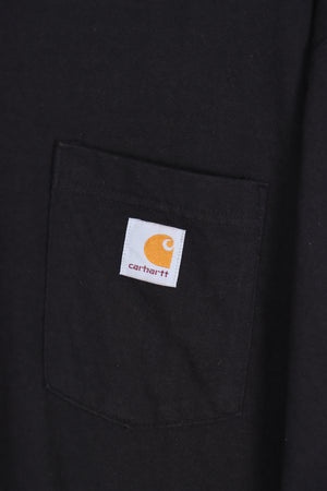 CARHARTT Black Classic Pocket Patch 'Original Fit' Tee (XXL)