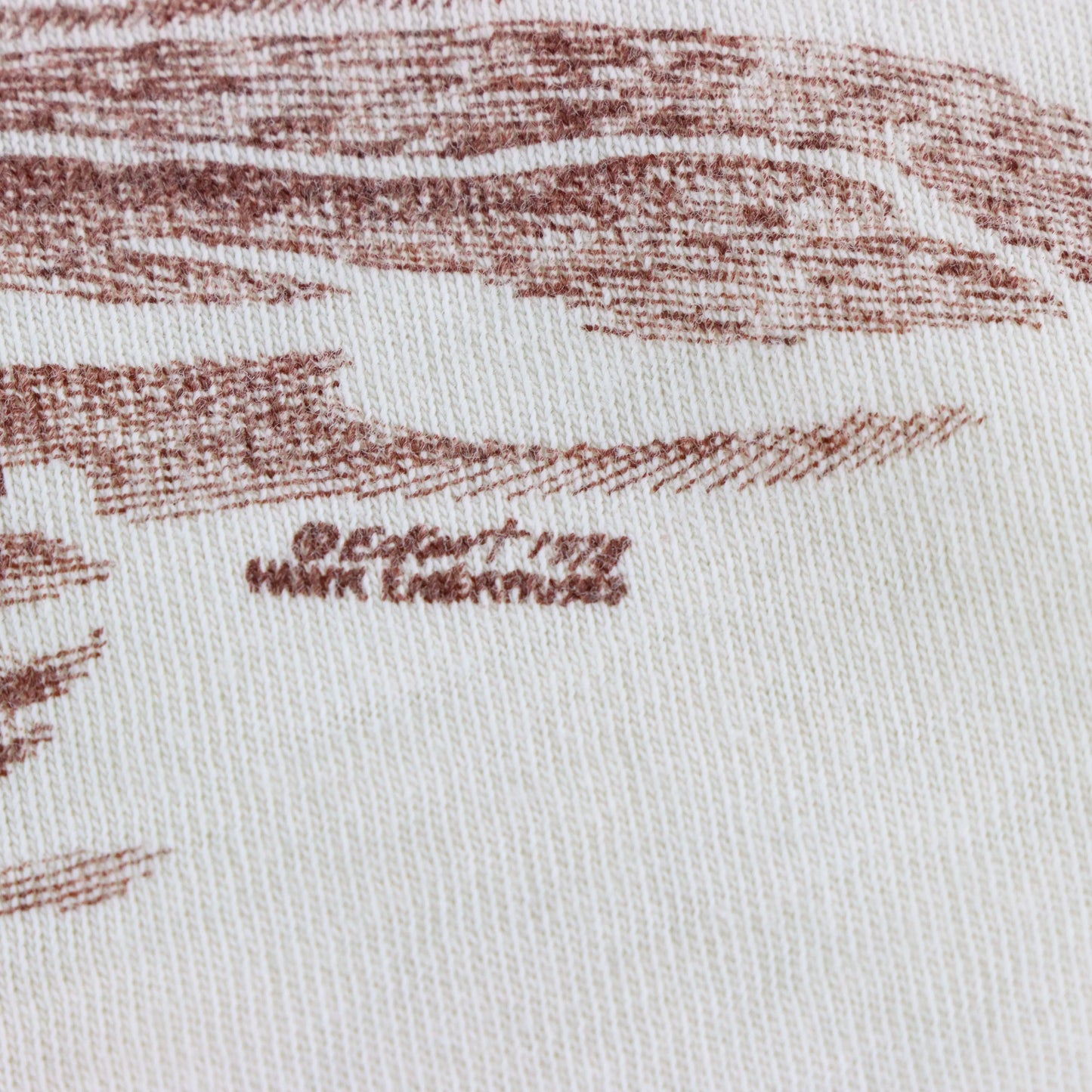 Vintage 1978 "Sea Otter And Pup" Light Beige Single Stitch BELTON Tee USA Made (S)