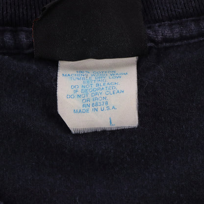 Vintage 1993 HARLEY DAVIDSON Black & Neon Daytona Beach Bike Week Single Stitch Tee USA Made (L)