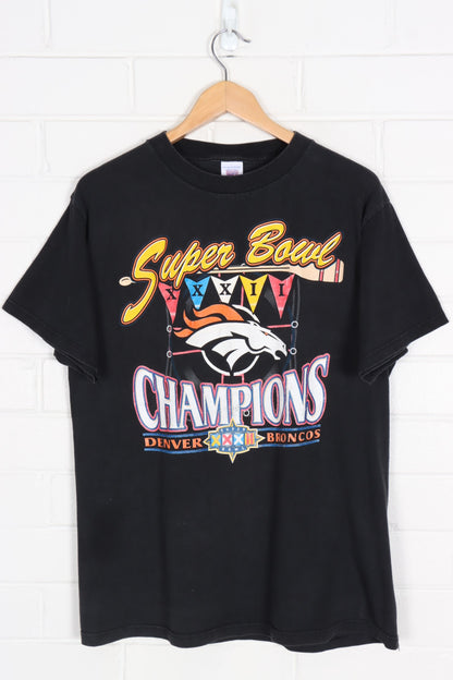 NFL 1998 SUPER BOWL Logo 7 Broncos Champion Tee (M)