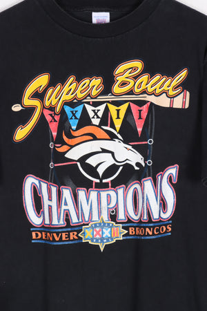 NFL 1998 SUPER BOWL Logo 7 Broncos Champion Tee (M)