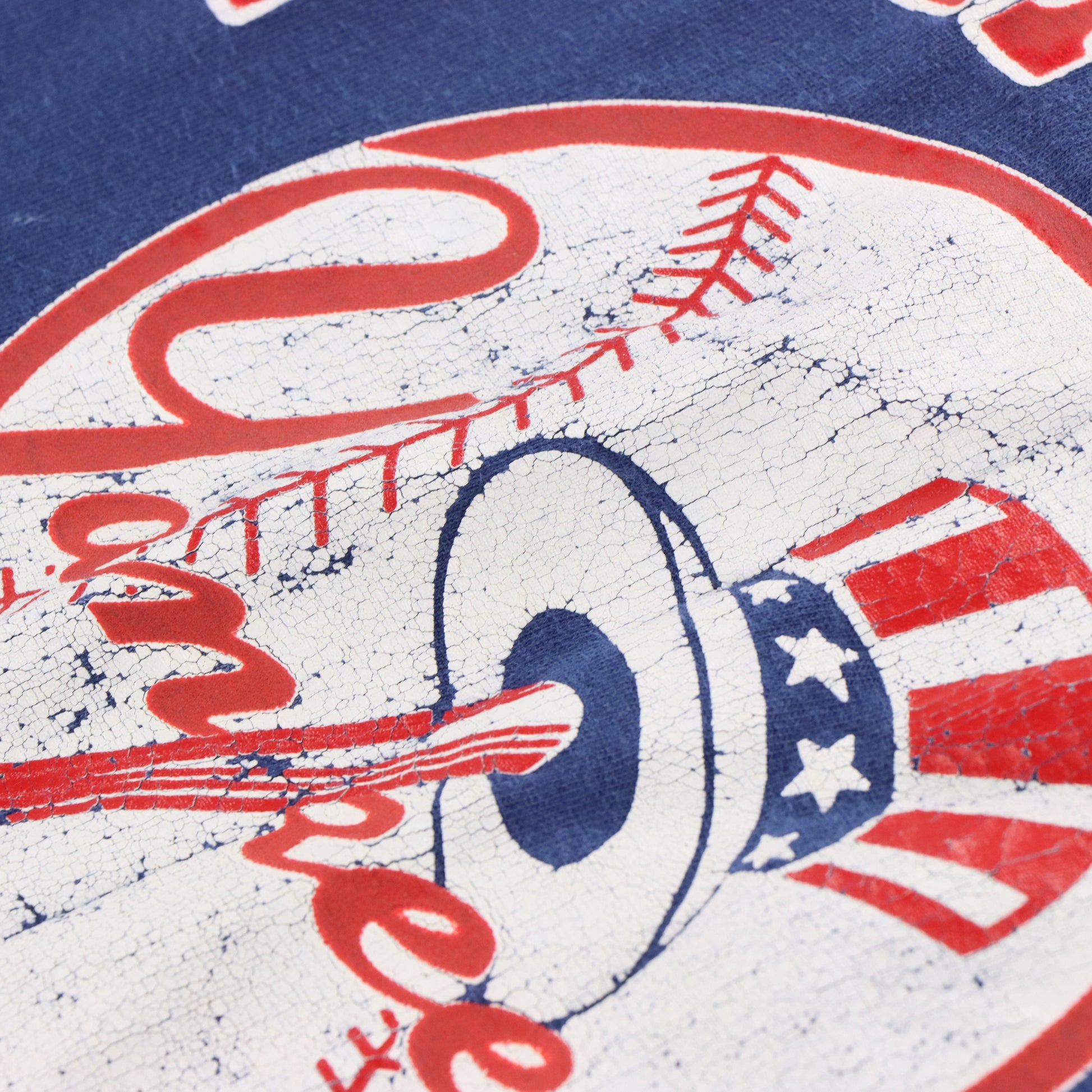 Vintage 1988 YANKEES NYC USA Made Single Stitch Navy Baseball T-Shirt (XL) Vintage Sole Melbourne