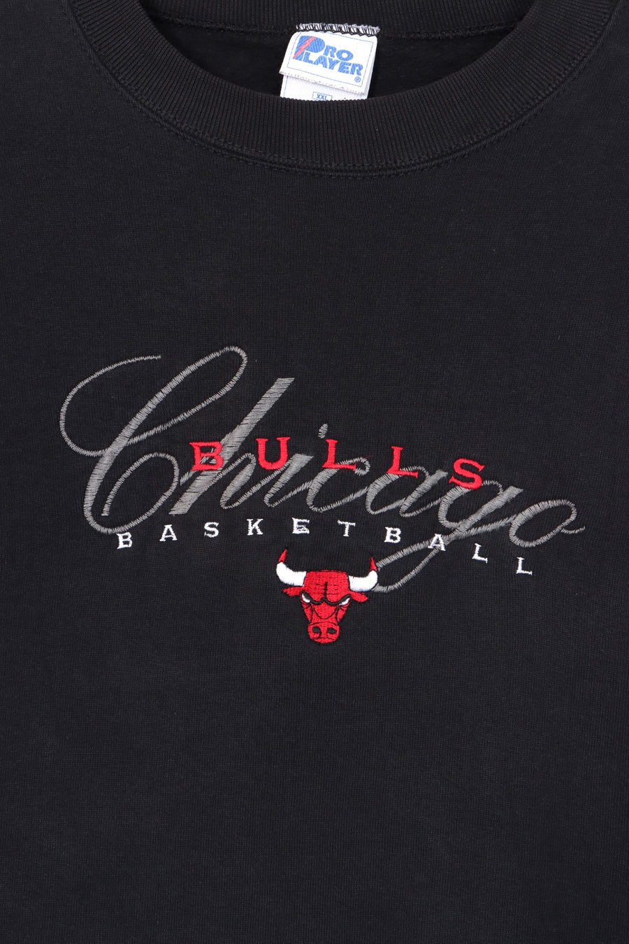 NBA Chicago Bulls Embroidered Spell Out Logo Sweatshirt USA Made (XXL)