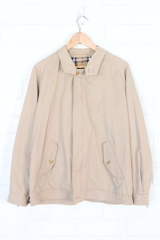 Vintage BURBERRY Beige 'Harrington' Jacket England Made (Men's 54)