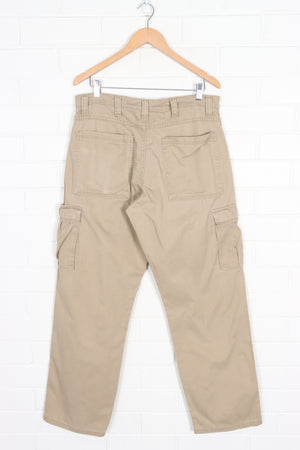 WRANGLER Khaki Beige Cargo Workwear Pants (34x32)
