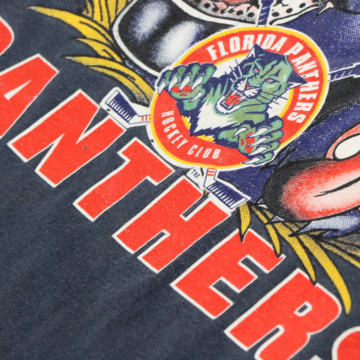 1993 FLORIDA PANTHERS NHL Canada Made Single Stitch  Hockey T-Shirt (XL)