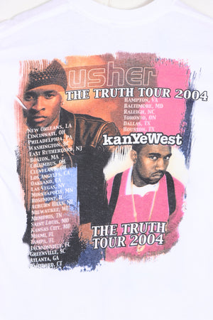 Usher 2004 'The Truth' Tour ft. Kanye West Front Back T-Shirt (L) - Vintage Sole Melbourne