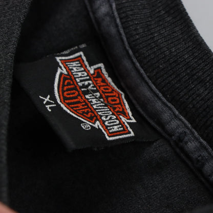 Vintage HARLEY DAVIDSON Eagle Flame 50/50 Single Stitch Motorcycle T-Shirt (XL)