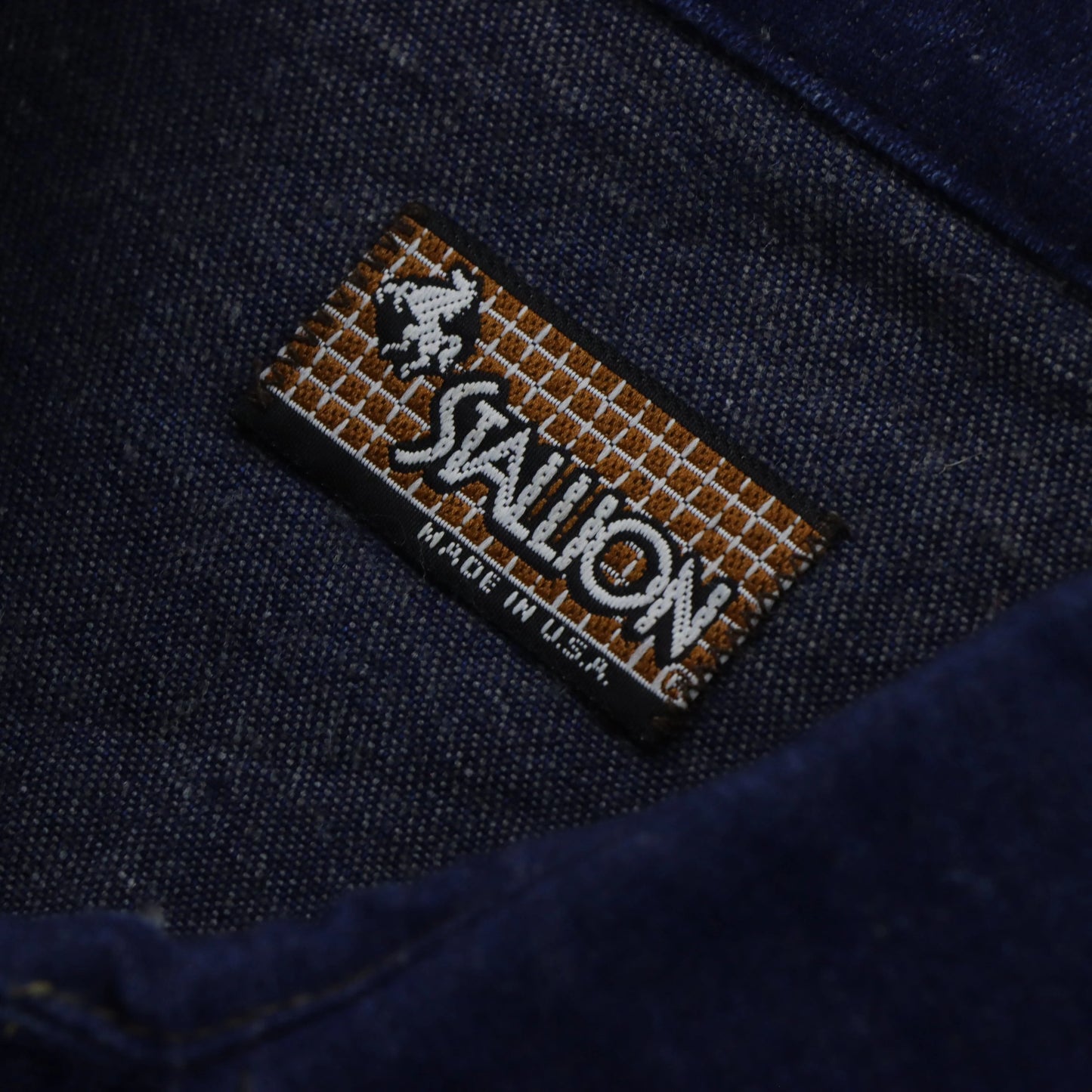 Vintage STALLION Western Pearl Snap Denim Button Up Long Sleeve Shirt (XXL)