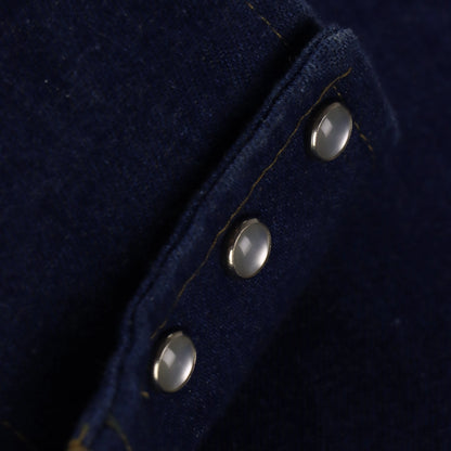 Vintage STALLION Western Pearl Snap Denim Button Up Long Sleeve Shirt (XXL)