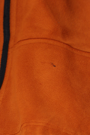 TIMBERLAND Burnt Orange & Black Panel Fleece Vest (XL)