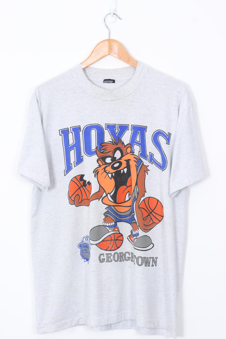HOYAS Georgetown College Basketball 50/50 Taz Devil Tee (L-XL)