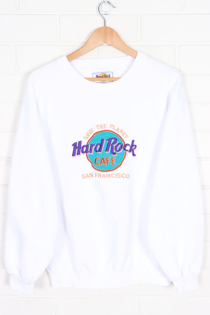 HARD ROCK CAFE San Francisco Embroidered Sweatshirt USA Made (M)