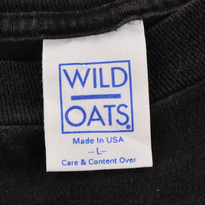 Vintage 1995 Budweiser "This Bud's For You" WILD OATS Single Stitch Black T-Shirt USA Made (L) Vintage Sole Melbourne
