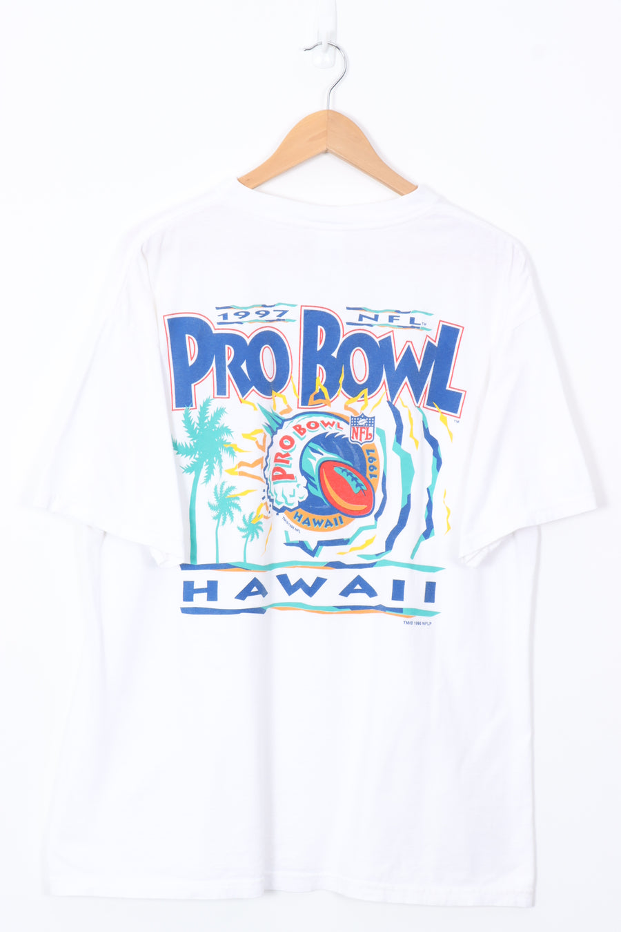 LOGO 7 1997 VINTAGE Pro Bowl Hawaii NFL Football Graphic Tee (XL)