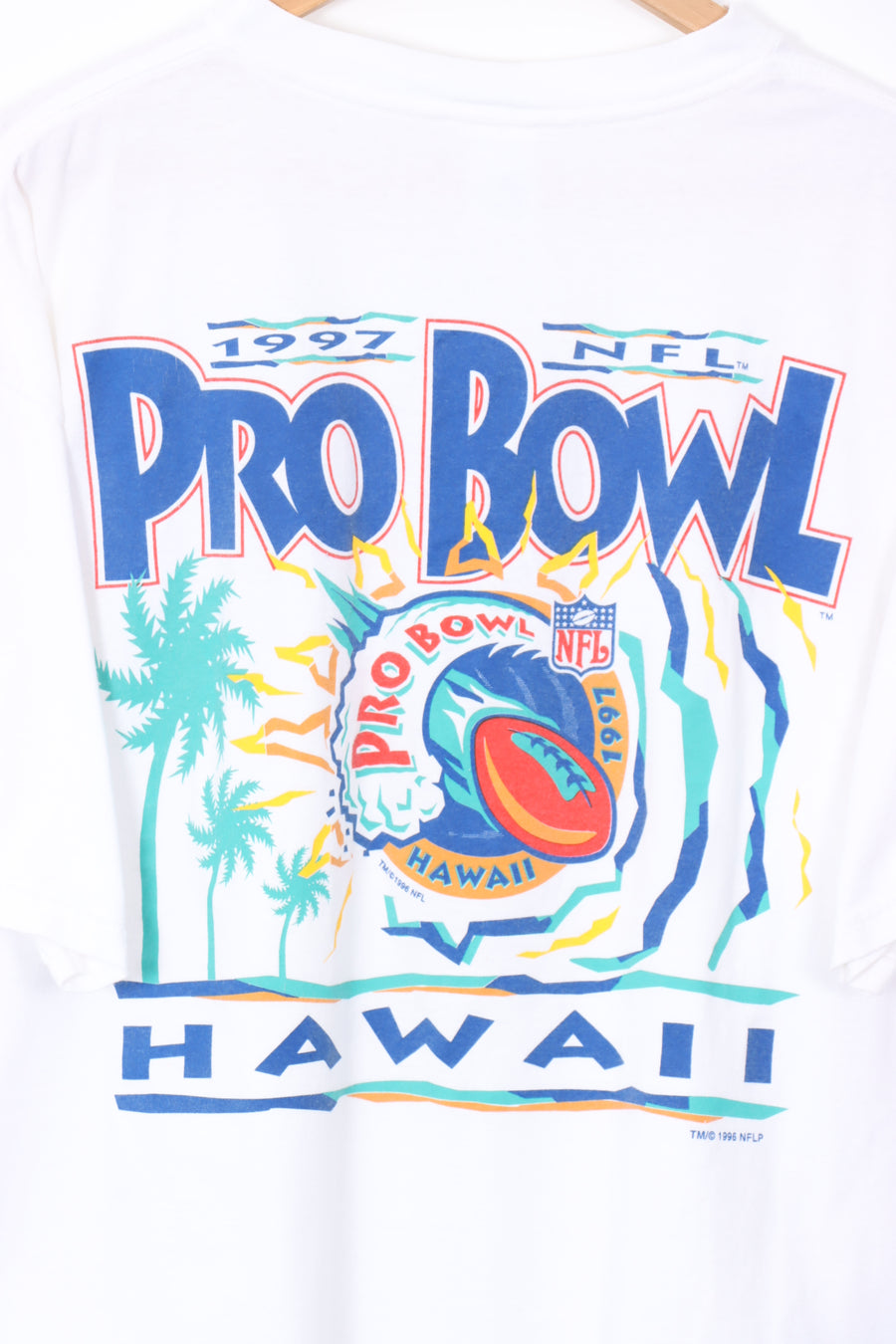 LOGO 7 1997 VINTAGE Pro Bowl Hawaii NFL Football Graphic Tee (XL)