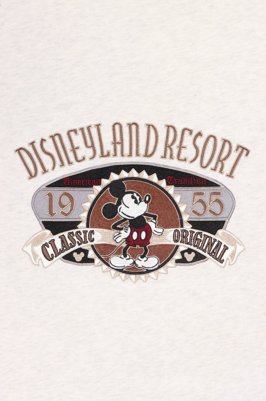 DISNEY Embroidered Mickey Mouse Disneyland Resort Full Zip Hoodie(XXL)
