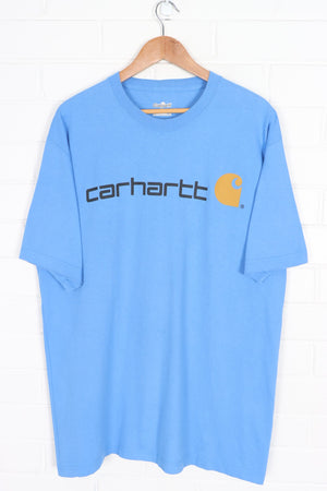 CARHARTT Big Logo Blue Tall T-Shirt (L)