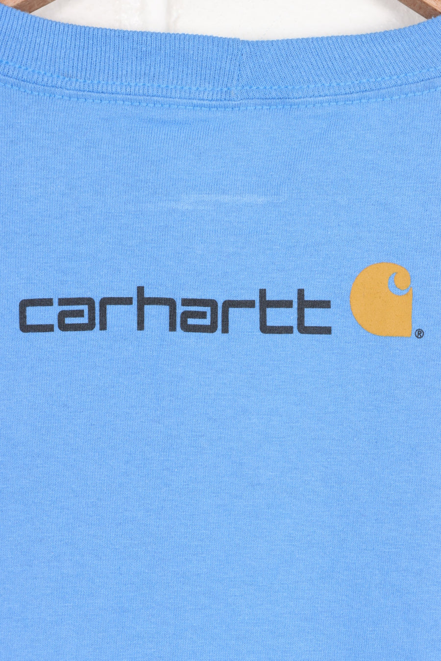 CARHARTT Big Logo Blue T-Shirt (L Tall )