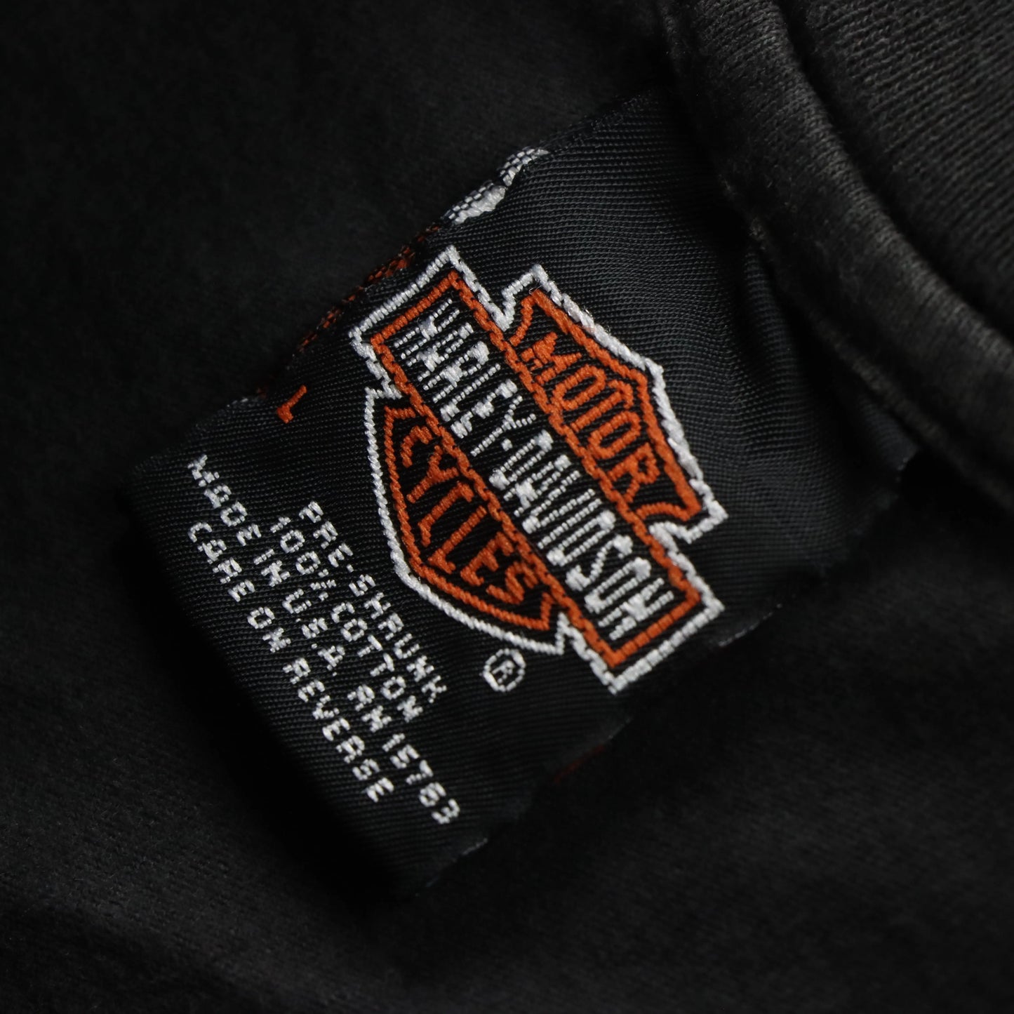 Vintage HARLEY DAVDISON 60th Anniversary USA Made Motorcycle Long Sleeve T-Shirt (L)