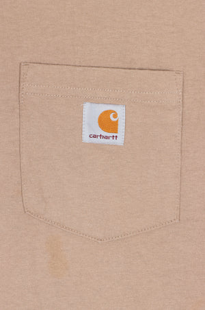 CARHARTT Beige Front Casual Front Pocket T-Shirt (3XL)