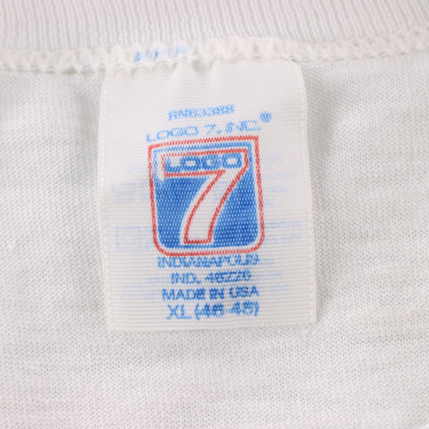 Vintage LOGO 7 Boston Celtics Basketball USA Made White NBA Tee (L) Vintage Sole Melbourne