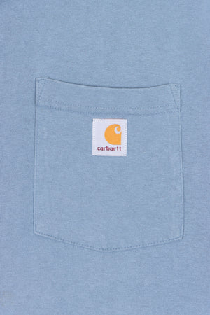 CARHARTT Muted Blue Casual Front Pocket T-Shirt (L-XL)