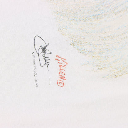 Vintage 90's Sheltie Collie Dog White USA Made Single Stitch T-Shirt (M) Vintage Sole Melbourne