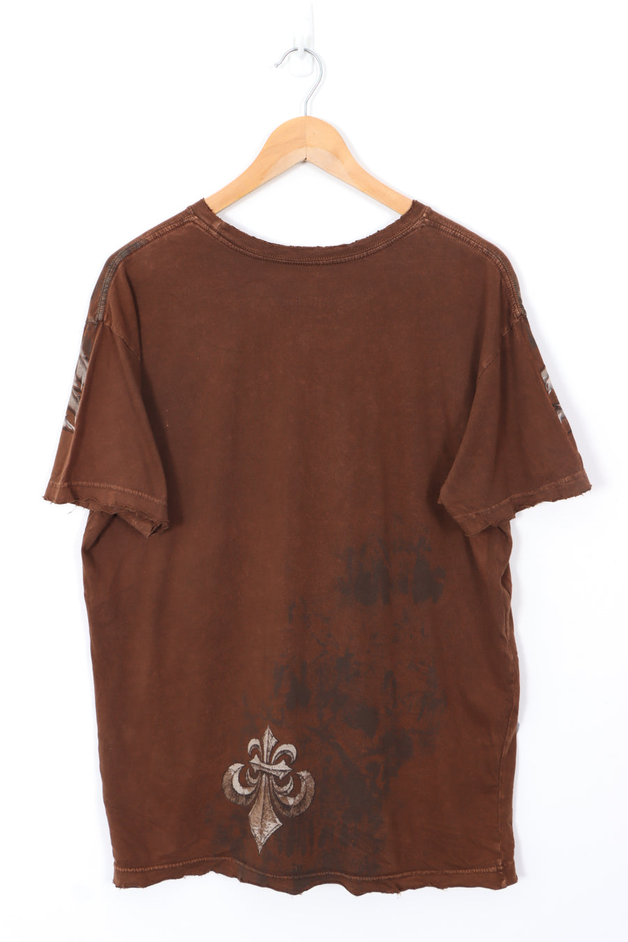 AFFLICTION Large Lions Front Graphic Y2K Style T-Shirt (L)
