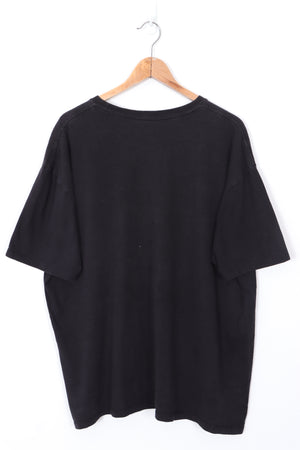 AVIREX Y2K Style Skull Front Design Black T-Shirt (L)