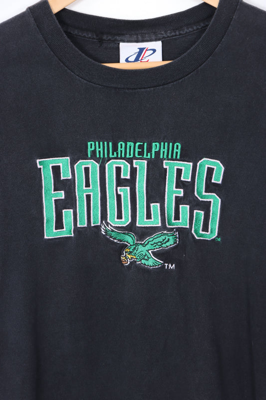 Philadelphia Eagles Embroidered Spell Out USA Made T-Shirt (M)