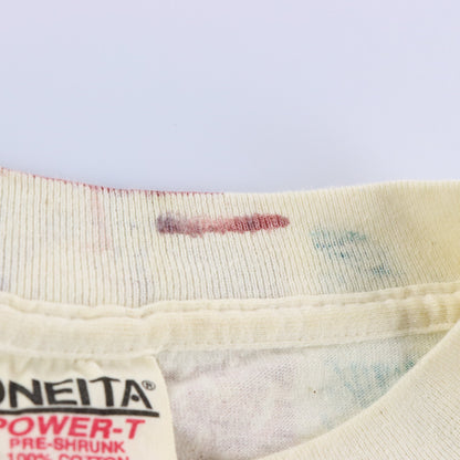 Vintage 1994 Liquid Blue x Nicholson Jesus All Over Print Single Stitch ONEITA Tee USA Made (L) Vintage Sole Melbourne
