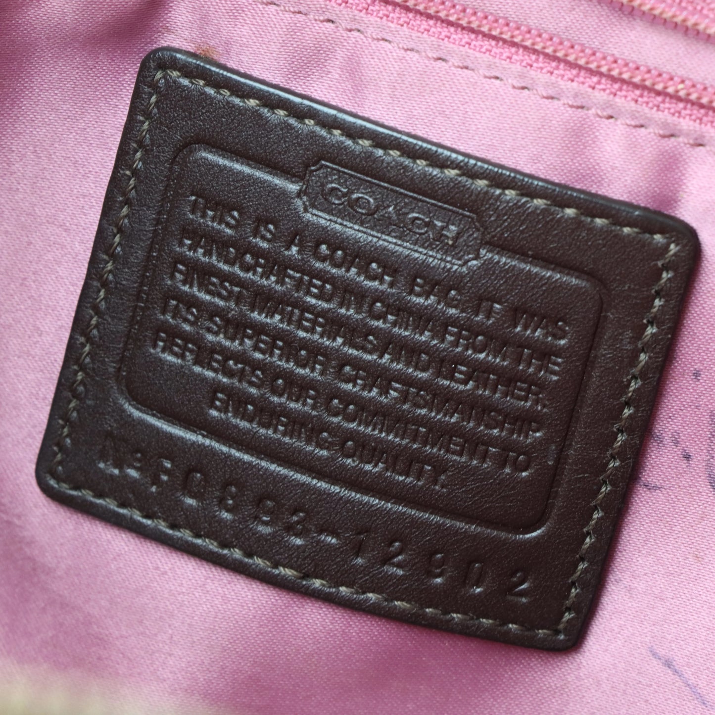 COACH Y2K F0893 Leopard Brown Canvas Patchwork Tote Bag