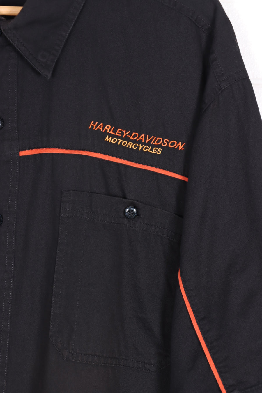HARLEY DAVIDSON Embroidered Eagle Short Sleeve Shirt (XXXL)