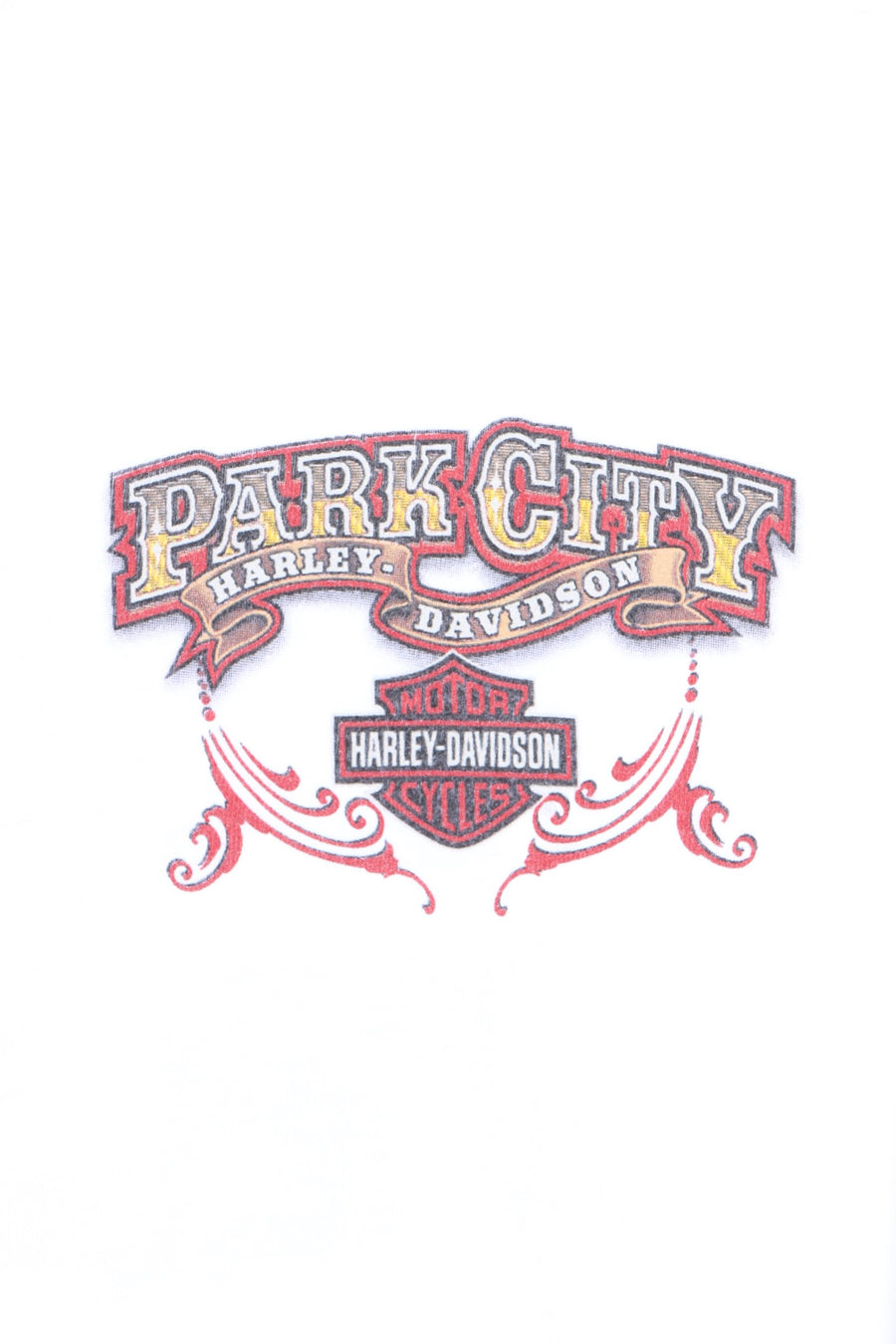 Park City HARLEY DAVIDSON Front Back Long Sleeve Tee (L)