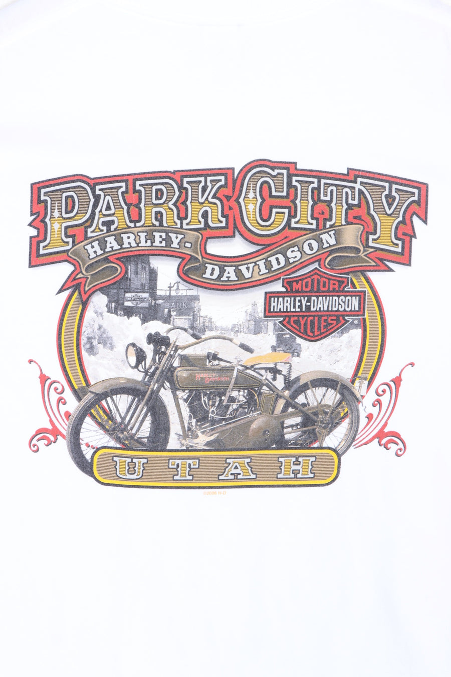 Park City HARLEY DAVIDSON Front Back Long Sleeve Tee (L)