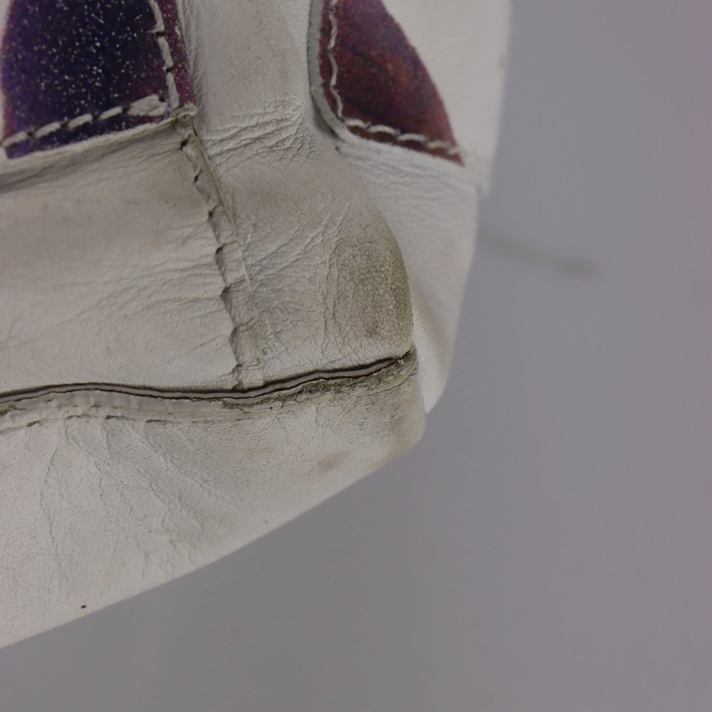 CAVALCANTI Italy Made Floral & White Leather Tote Bag