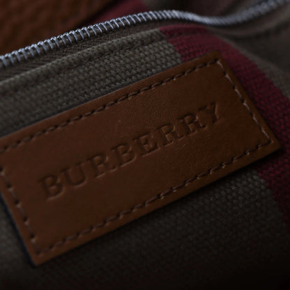 Vintage BURBERRY Leather & House Check Canvas Maidstone Peek Bag Bag Vintage Sole Melbourne