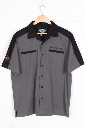 HARLEY DAVIDSON Embroidered Short Sleeve Shirt (L-XL)