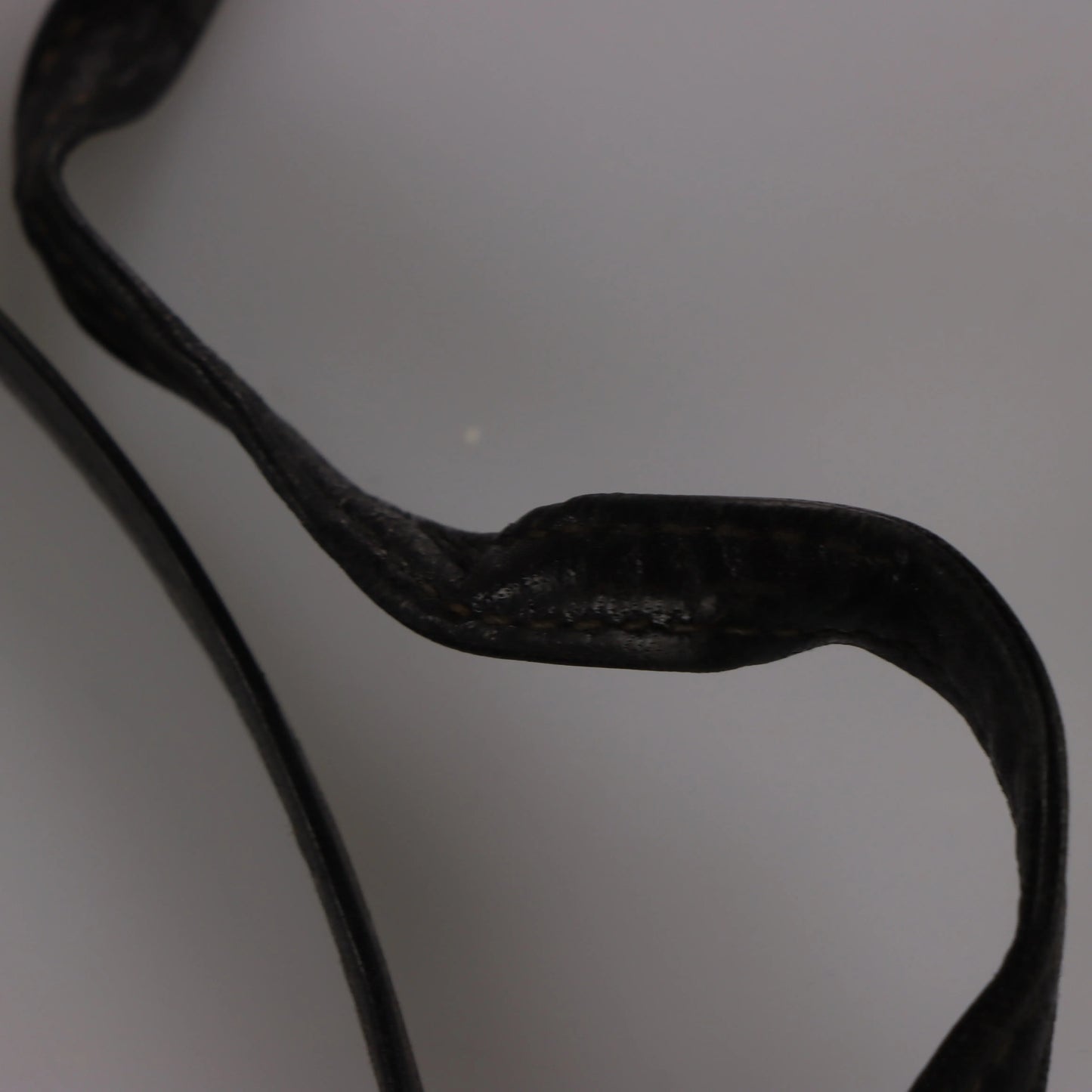 GUCCI Micro Logo Pebbled Leather Round Black Crossbody Bag