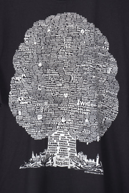 1994 Family Tree of Rock n Roll Beatles Pink Floyd Queen Band Tee (XL)