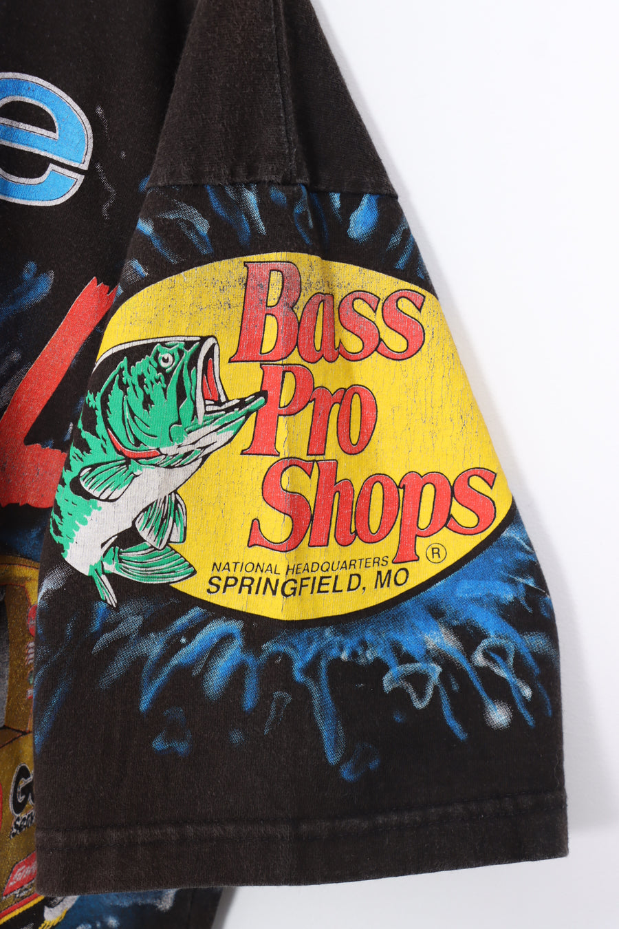 VINTAGE 1998 NASCAR Dale Earnhardt Bass Pro All Over Tee (L-XL)