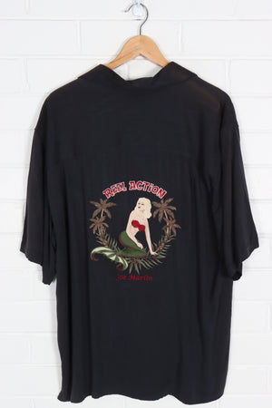 Joe Marlin 'Reel Action' Embroidered Mermaid Shirt (XL)