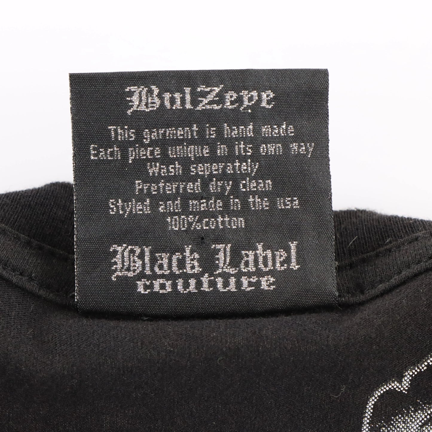 Rhinestone Eagle Y2K Style "Live Fast" BULLZEYE Black USA Made V-Neck Tee (L-XL)