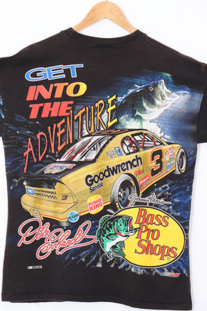 VINTAGE 1998 NASCAR Dale Earnhardt Bass Pro All Over Tee (L-XL)